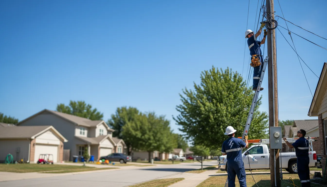 Residential electrician providing installation services in Ozark, IL